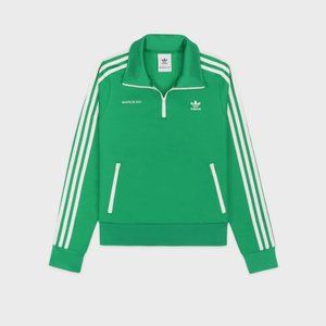 Sport & Rich - Adidas Quarter Zip Track Jacket - Jolly Green/Cream XL /NWT